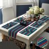 15 Pcs Quilted Table Runner Set Cambres Blue