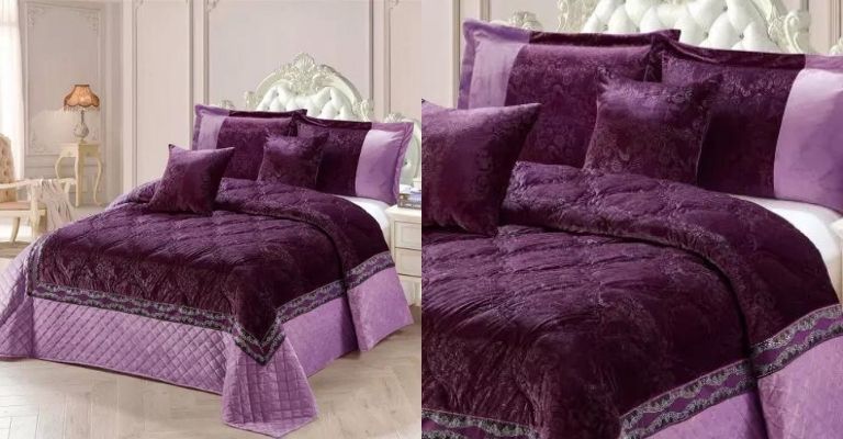 Imperial Embossed Velvet Bedcover Set