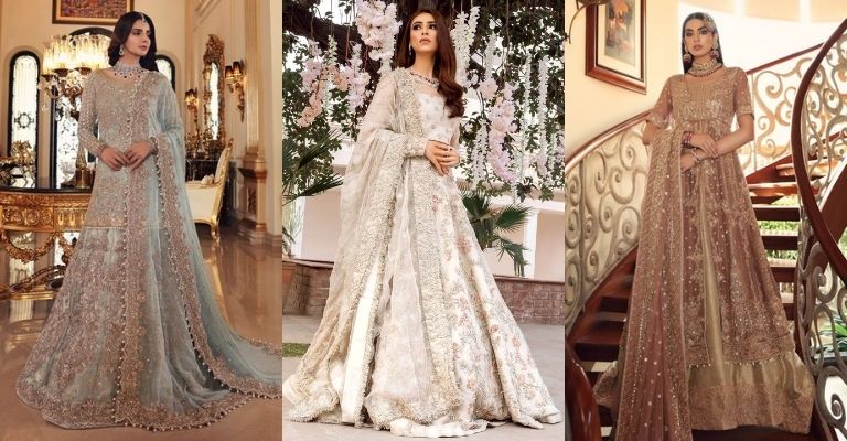 Trendy Pakistani Maxi Dresses for Weddings 2023 