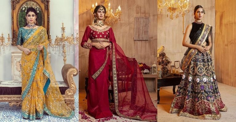 Saree Designs for Wedding Attire in Pakistan