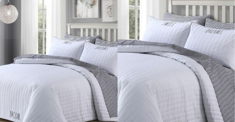 Comforter Sets linen stripe