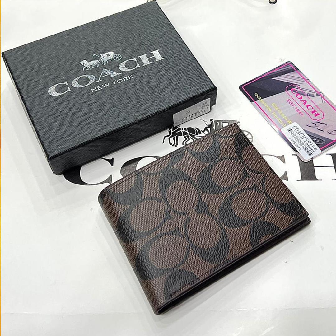 Coach Brown Textured Wallet For Him Best Price In Pakistan, Rs 2200